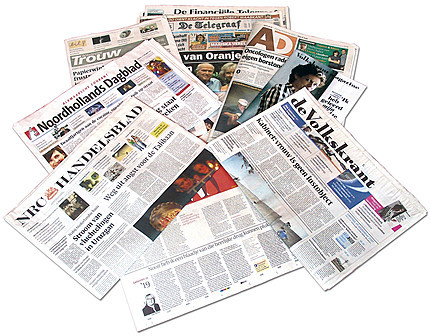 Twee Nederlandse kranten schakelen over op betaalde internetitems